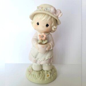 Vintage Precious Moments A Poppy For You Girl Flower Collectible Figurine